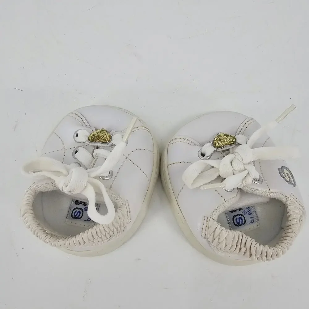 2 Pairs of Build A Bear Workshop White Skechers Tennis Sneaker Shoes for Plush